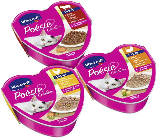 Vitakraft Poésie Création in saus natvoer kat multipack (6 x 85 g) Vitakraft Poésie Création in saus natvoer kat multipack (6 x 85 g)