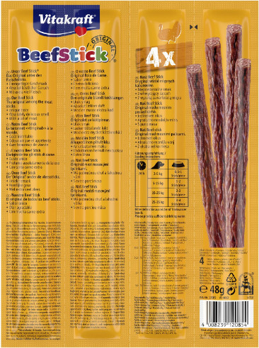 Vitakraft Beefstick met kalkoen hondensnack (4 st.) Vitakraft Beefstick met kalkoen hondensnack (4 st.)
