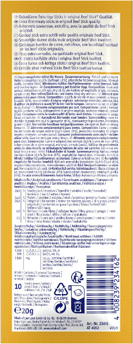 Vitakraft Beefstick School met gevogelte hondensnack (10 st.) Vitakraft Beefstick School met gevogelte hondensnack (10 st.)