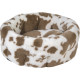 Animal Boulevard Cow Plush panier haut blanc/moka