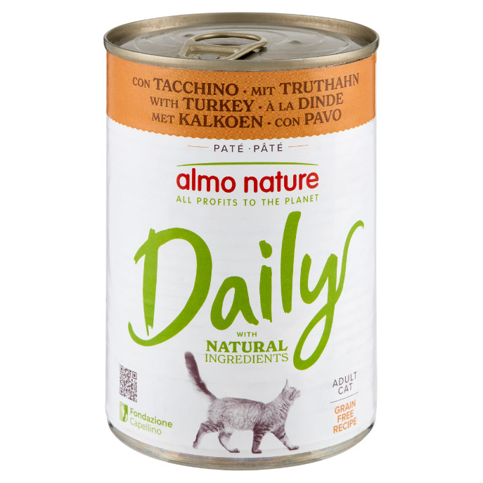 Almo Nature Daily à la dinde pâtée pour chat (400 g)