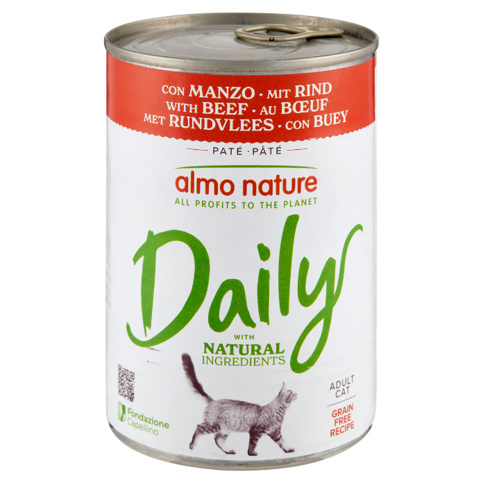 Almo Nature Daily au bœuf pâtée pour chat (400 g)