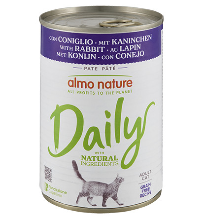 Almo Nature Daily au lapin pâtée pour chat (400 g)