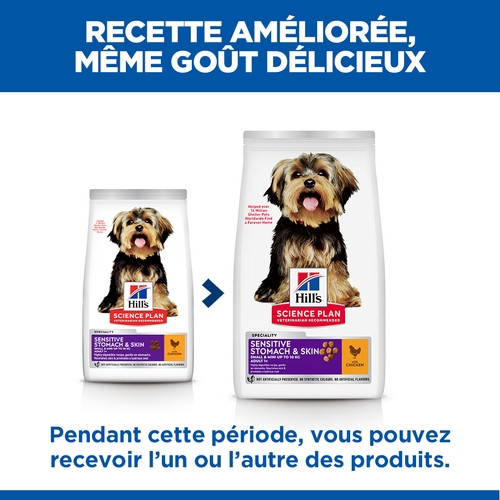 Hill´s Adult Sensitive Stomach & Skin Small & Mini au poulet pour chien
