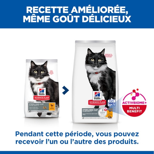 Hill's Mature Adult 7+ Sterilised au poulet pour chat