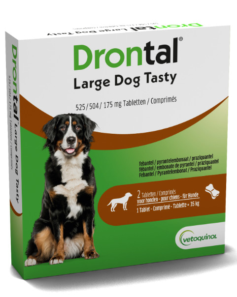 Drontal Large / XL Dog vermifuge pour chien (525/504/175 mg)