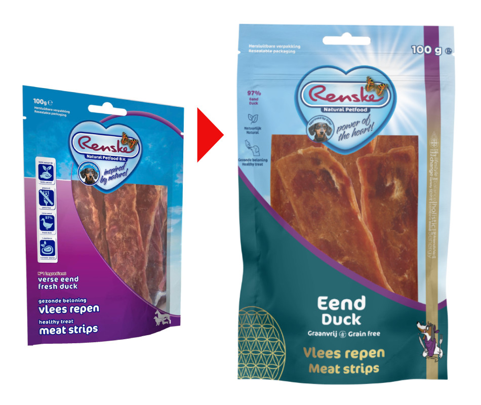 Renske Healthy Reward - Snacks au Canard pour Chien - 100 g