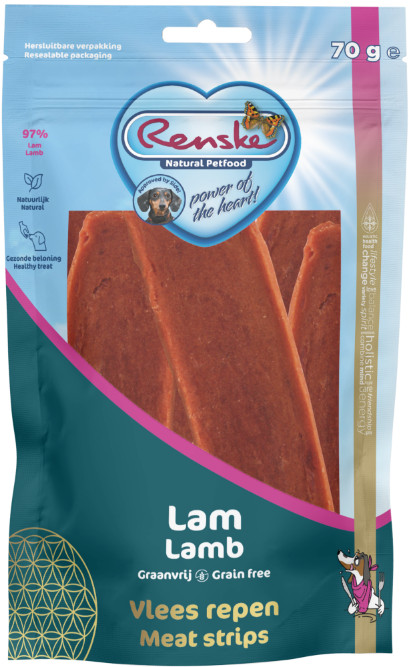 Renske Healthy Reward - Snacks à l'Agneau pour Chien - 70 g