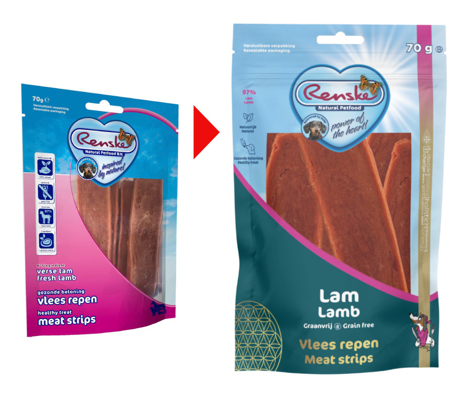 Renske Healthy Reward - Snacks à l'Agneau pour Chien - 70 g