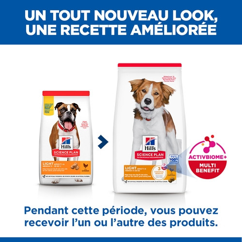 Hill's Adult Light Medium au poulet pour chien