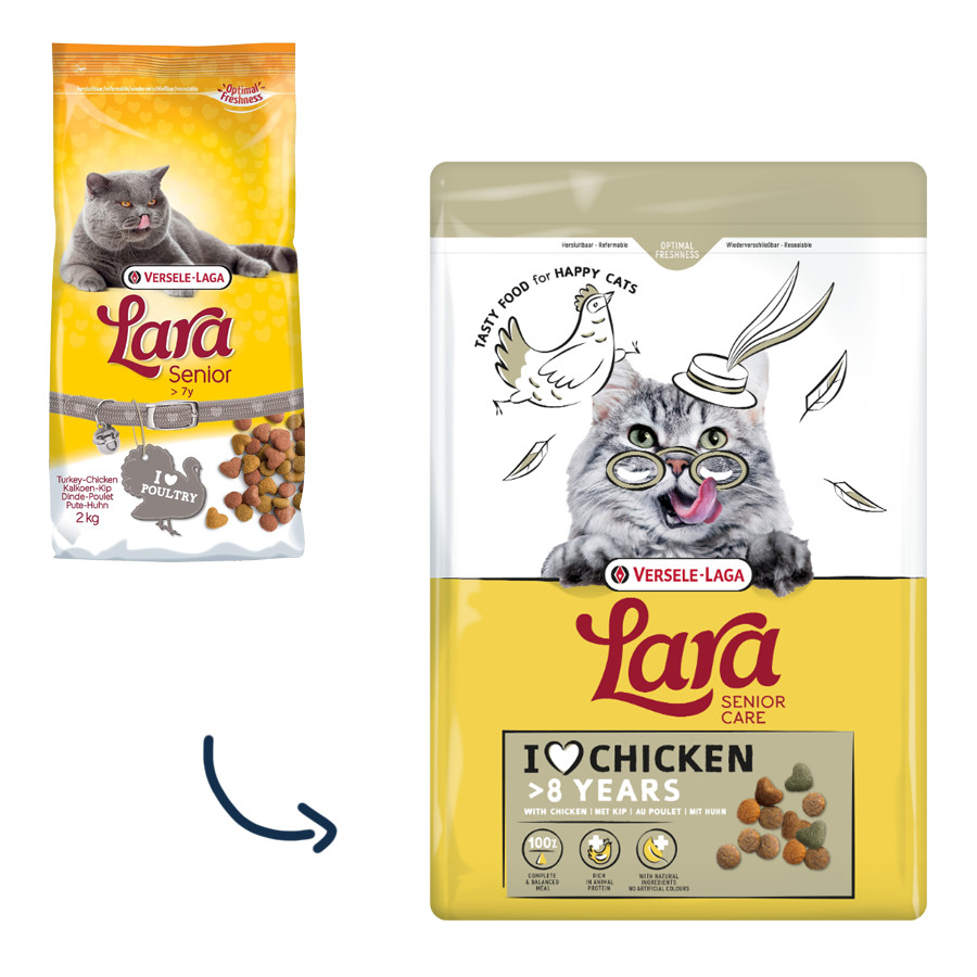 Versele-Laga Lara Senior Care poulet pour chat