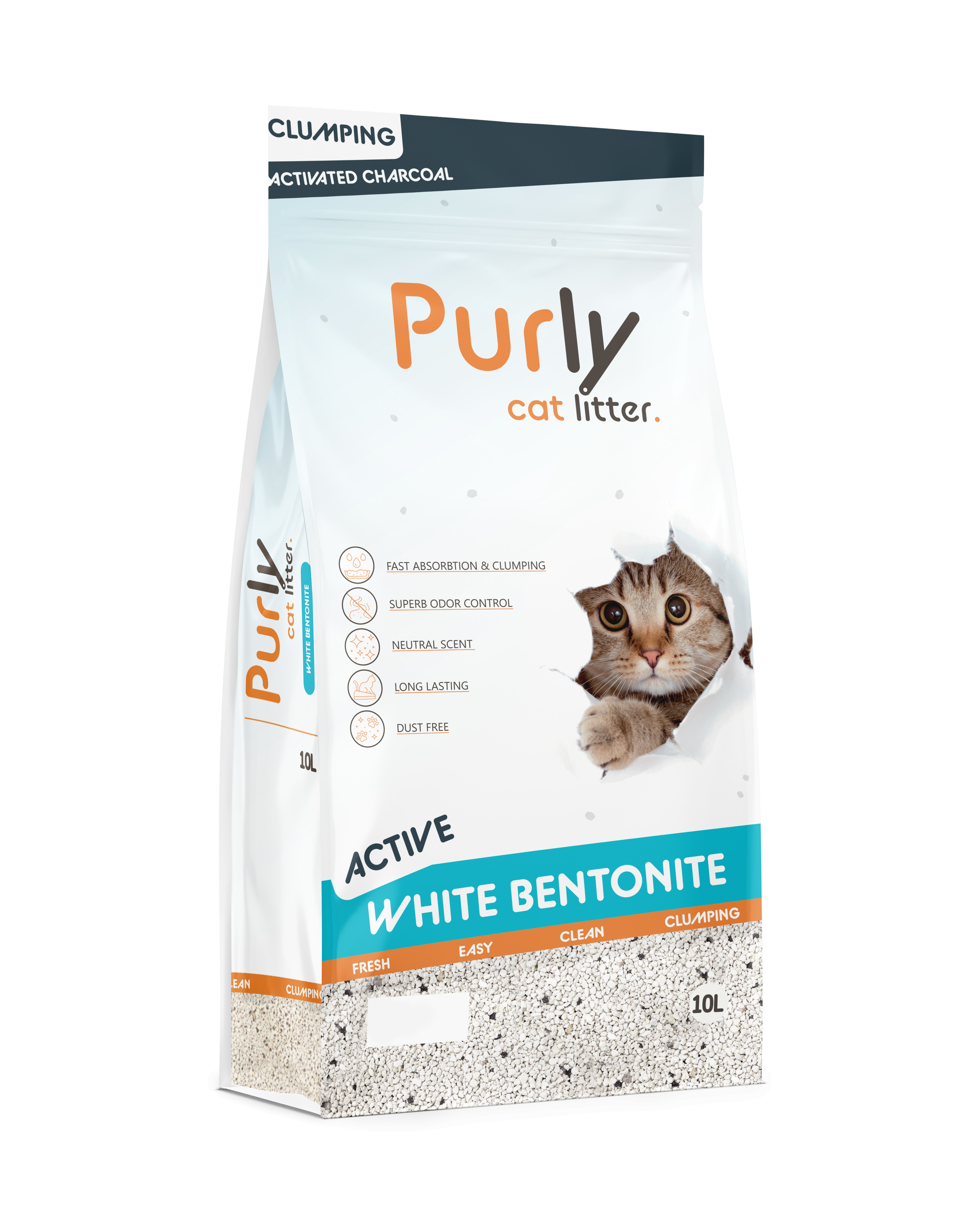 Purly Clumping  White Active kattenbakvulling