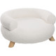 Sofa Deteno chaise longue ronde blanche pour chien et chat
