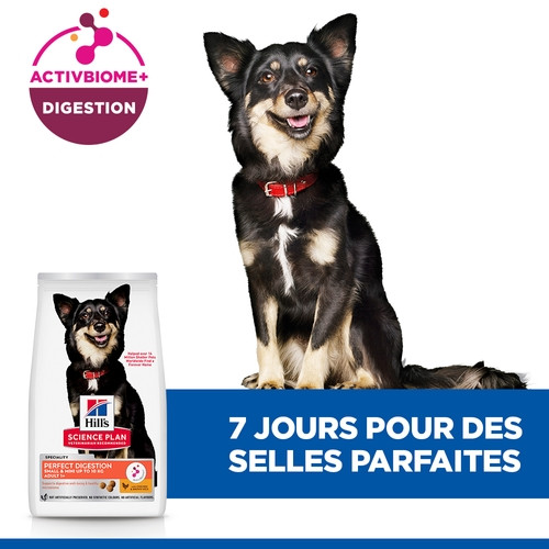 Hill's Adult Perfect Digestion Small&Mini met kip & bruine rijst hondenvoer