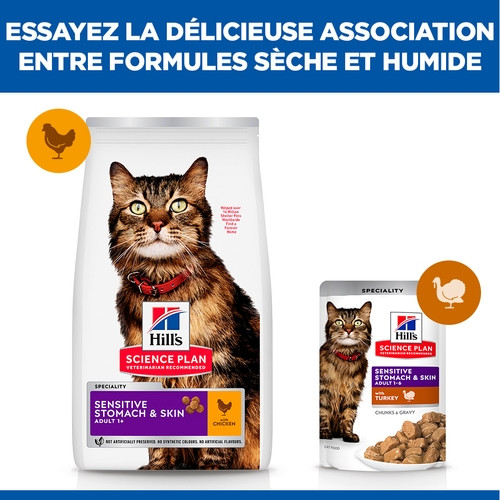 Hill's Adult Sensitive Stomach & Skin pour chat