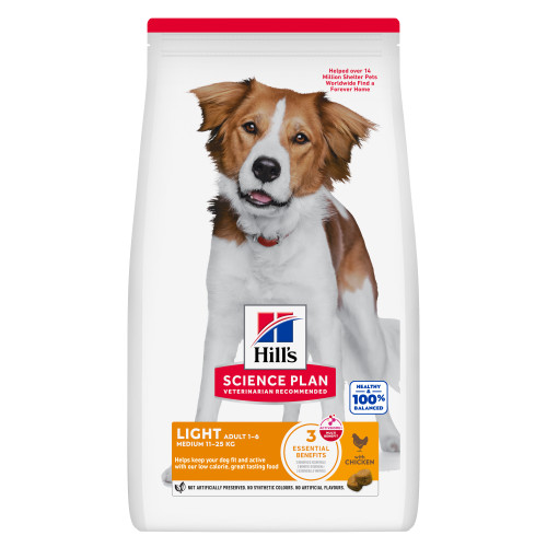 Hill's Adult Light Medium au poulet pour chien