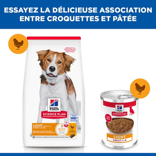 Hill's Adult Light Huhn Hundefutter 