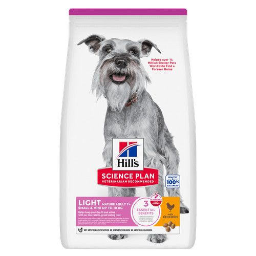 Hill's Mature Adult Light Small & Mini au poulet pour chien