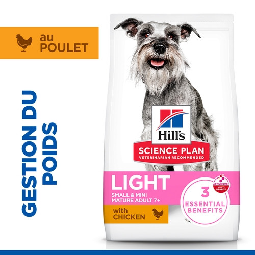 Hill's Mature Adult Light Small & Mini au poulet pour chien