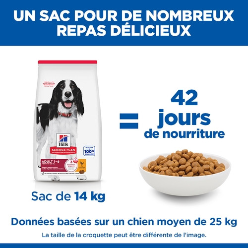 Hill's Adult Advanced Fitness Medium Huhn Hundefutter 