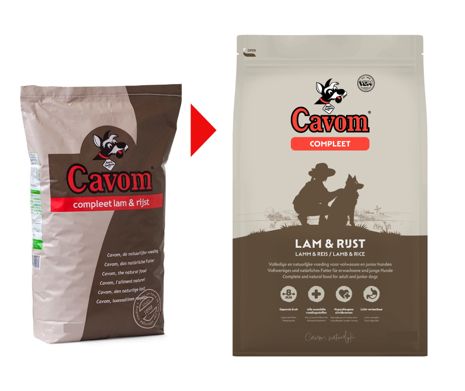 Cavom Compleet avec agneau et riz pour chien