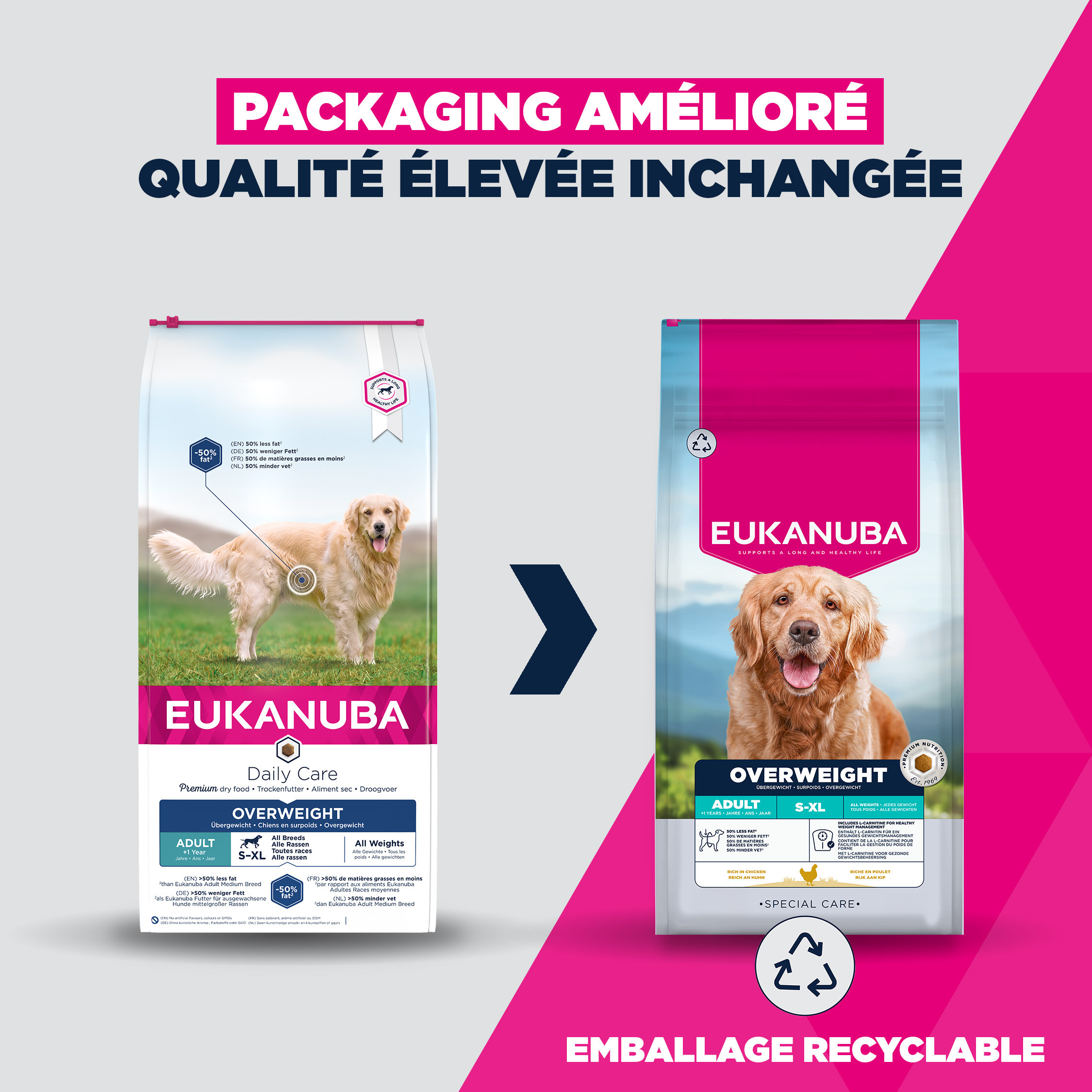 Eukanuba Adult Daily Care Surpoids pour chien