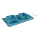 Gamelles en silicone pour les voyages (duo, enroulables)