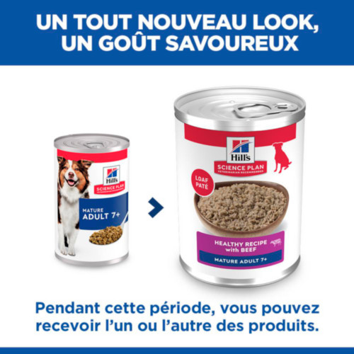 Hill's Mature Adult 7+ nat hondenvoer met rund blik