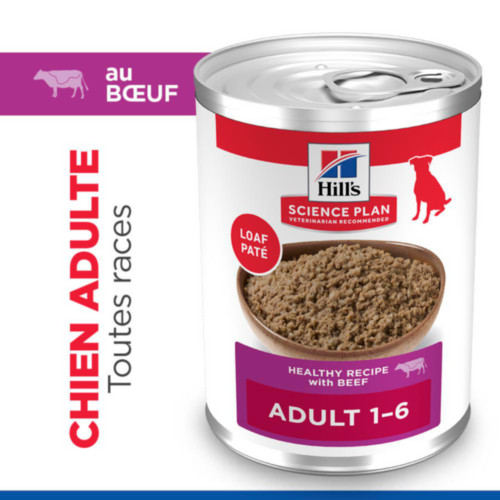 Hill's Adult au bœuf pour chien (boîte 370 g)