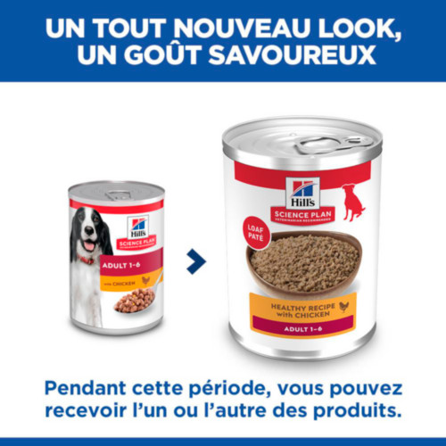 Hill's Adult poulet pour chien (boîte 370 g)