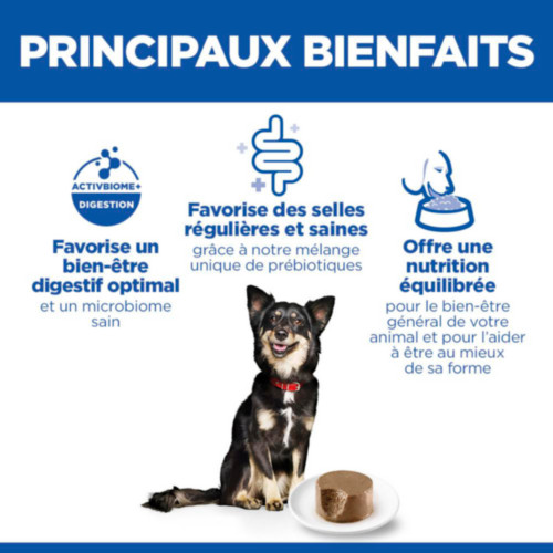 Hill's Adult Perfect Digestion Small & Mini mousse met kalkoen natvoer hond