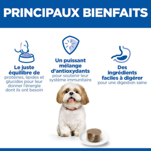 Hill's Mature Adult 7+  Small & Mini mousse met kip natvoer hond