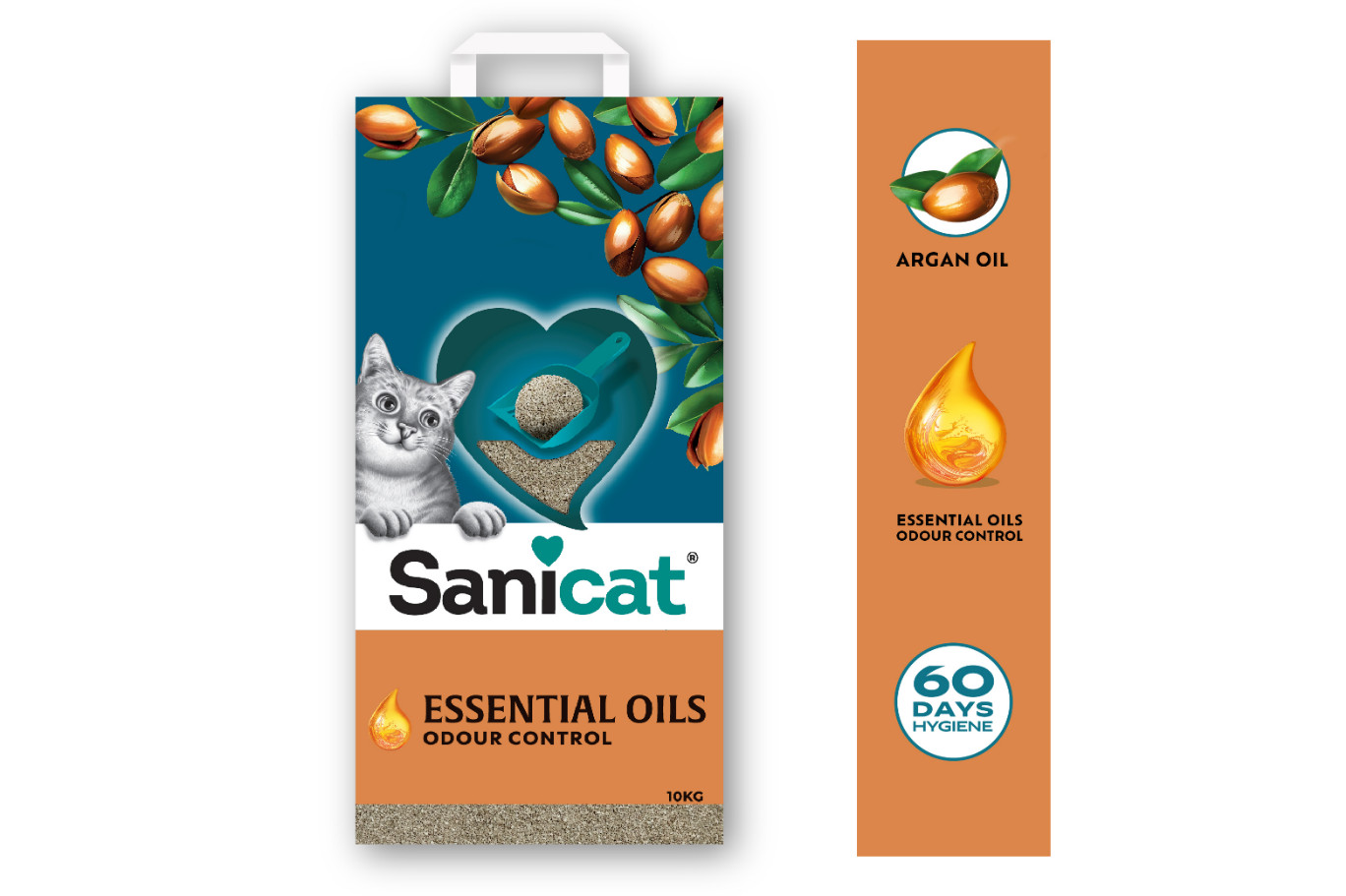 Sanicat Essential Oils Ultra Clumping Argan Oil kattenbakvulling