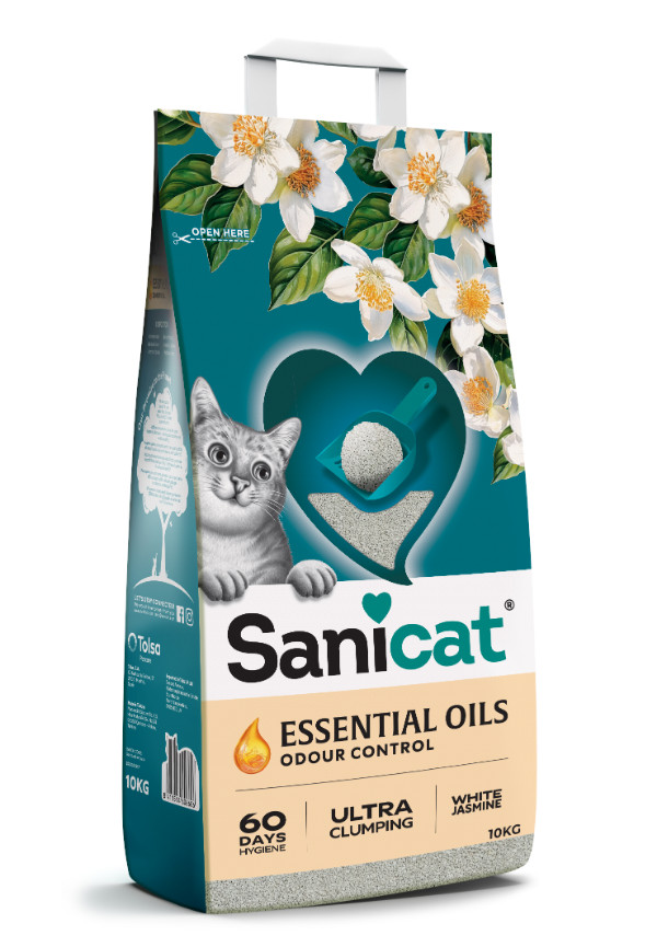 Sanicat Essential Oils Ultra Clumping White Jasmine kattenbakvulling