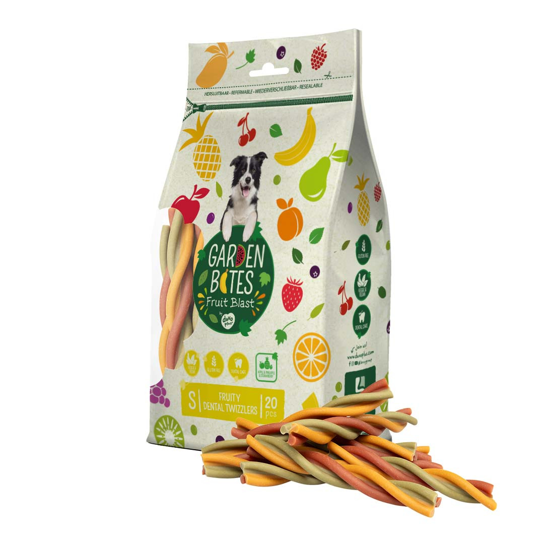 Garden Bites Fruity Dental Twizzlers hondensnack