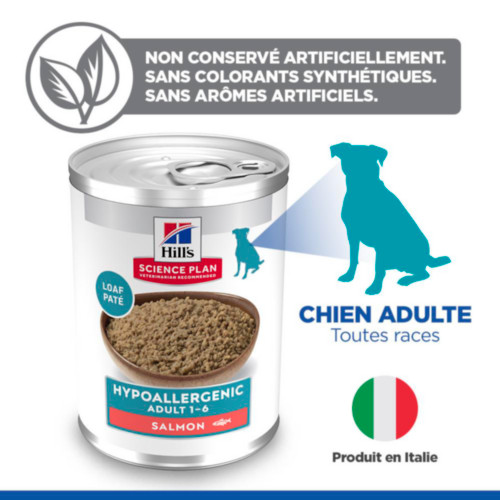 Hill's Adult Hypoallergenic nat hondenvoer met zalm blik
