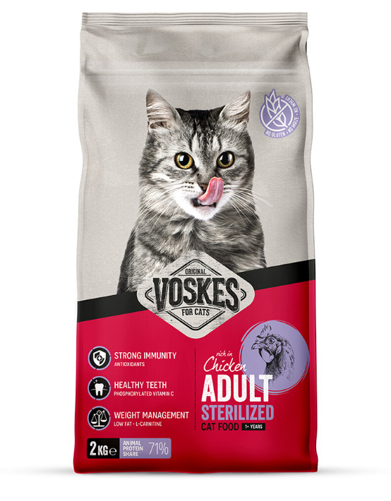 Voskes Adult Sterilized met kip kattenvoer
