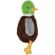 Jack & Vanilla Flatties jouet en peluche canard pour chien