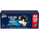 Felix assortiment de poissons pâtée en gelée au thon, saumon, à la morue et à la plie pour chat (jumbopack)