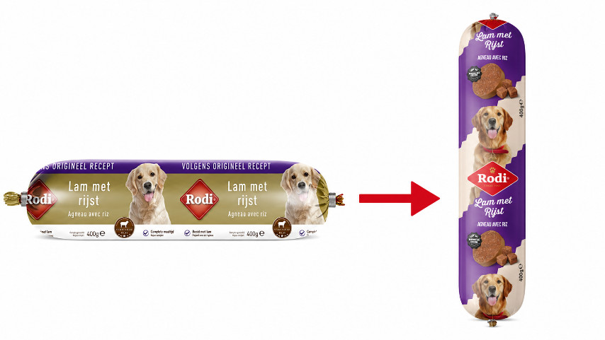 Saucisse Rodi à l'agneau et riz pour chien