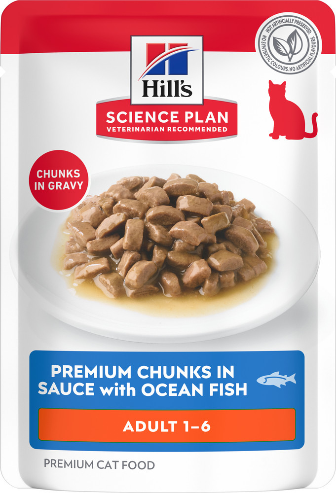 Hill's Adult au poisson de mer sachet pour chat 85 g