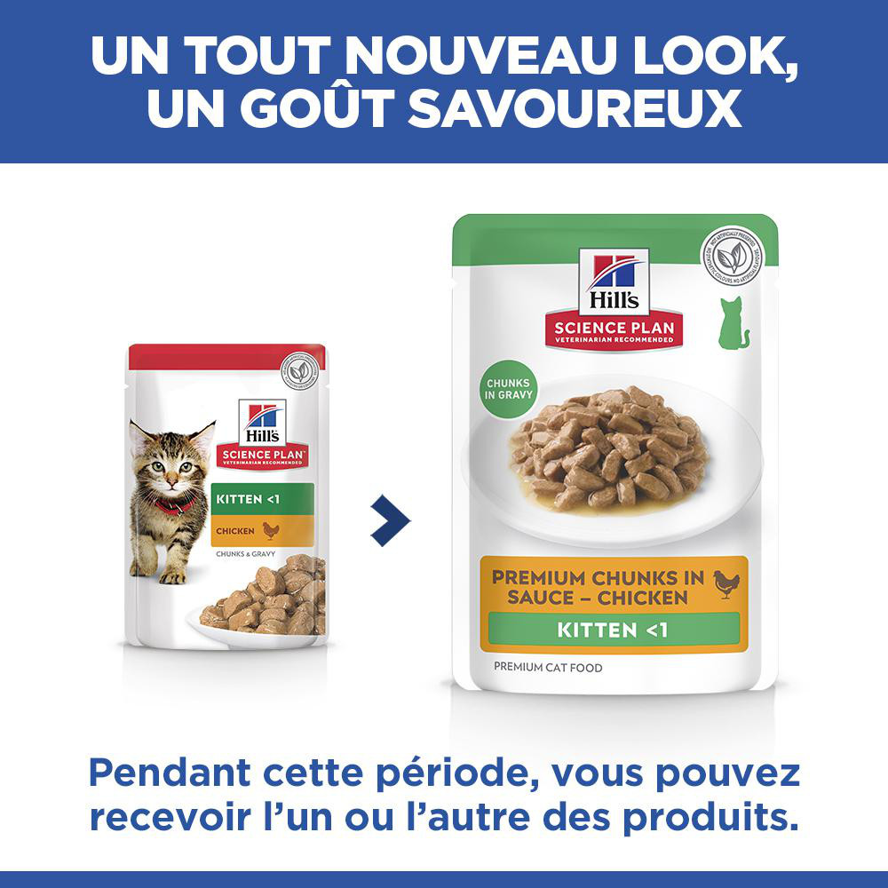 Hill's Kitten nat kattenvoer met kip maaltijdzakje multipack
