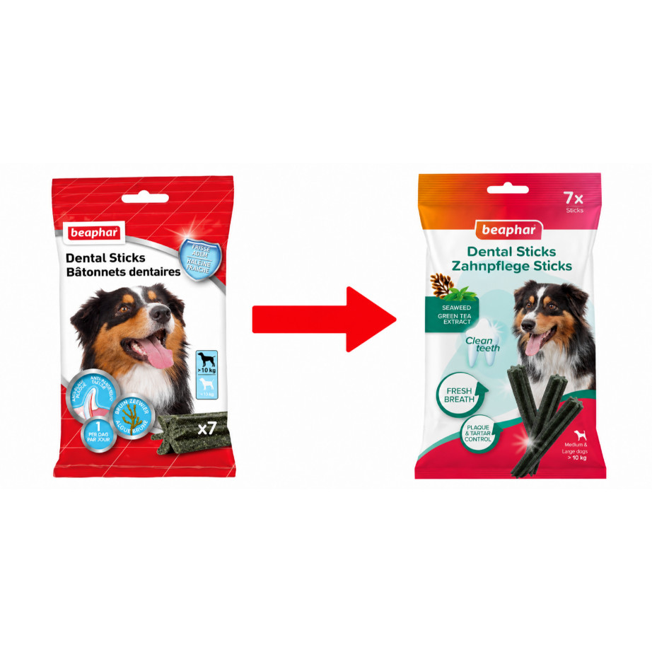 Beaphar bâtonnets dentaires pour chien medium/large