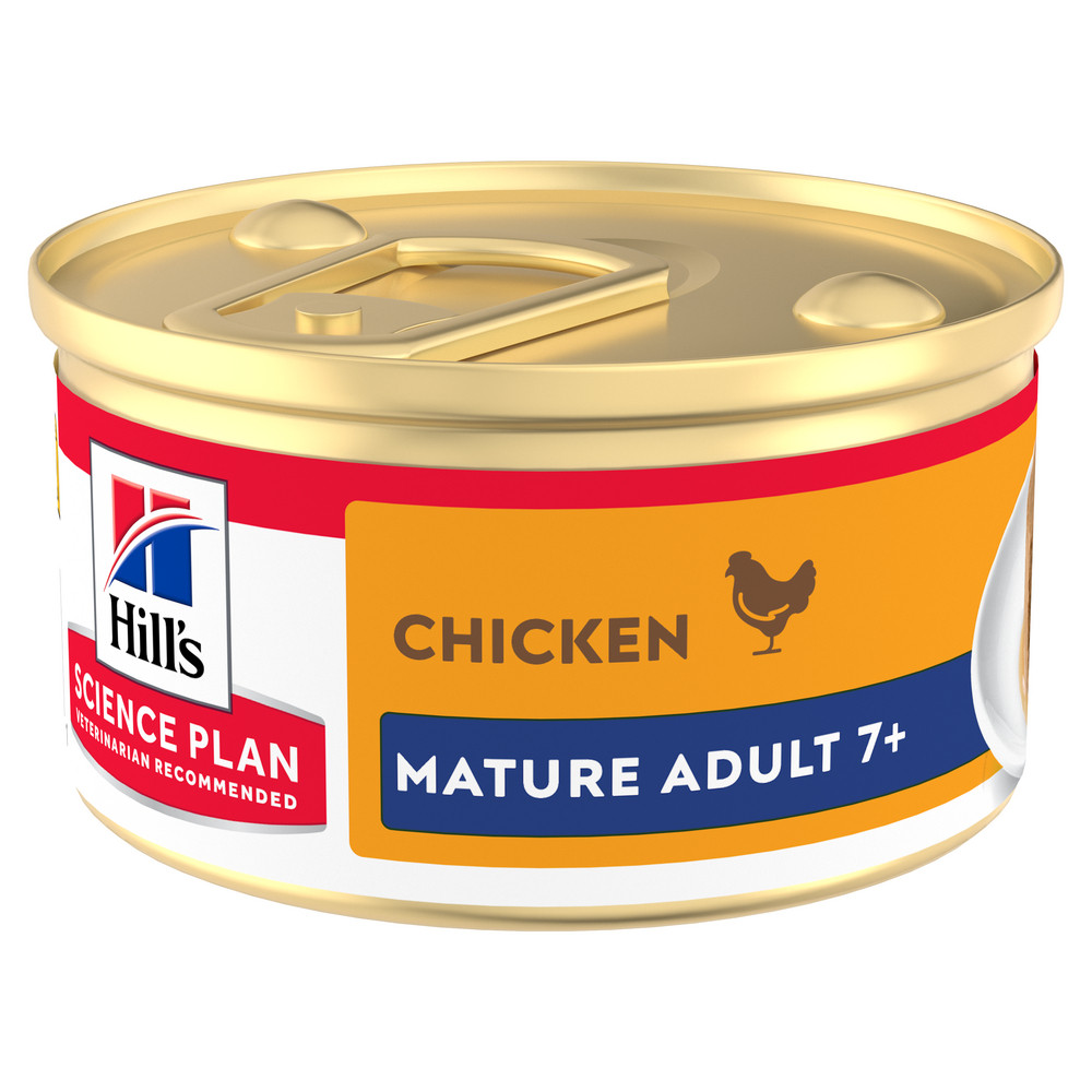 Hill's Mature Adult au saumon pâtée pour chat (mousse, boîte)