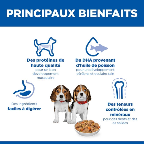 Hill's Puppy au poulet & aux légumes pâtée pour chiot (mijoté, boîte)