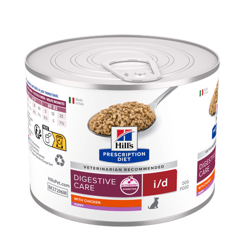 Hill's Prescription Diet Puppy I/D Digestive Care pâtée au poulet pour chiot (boîte)