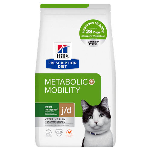 Hill's Prescription Diet J/D Weight Metabolic + Mobility au poulet pour chat